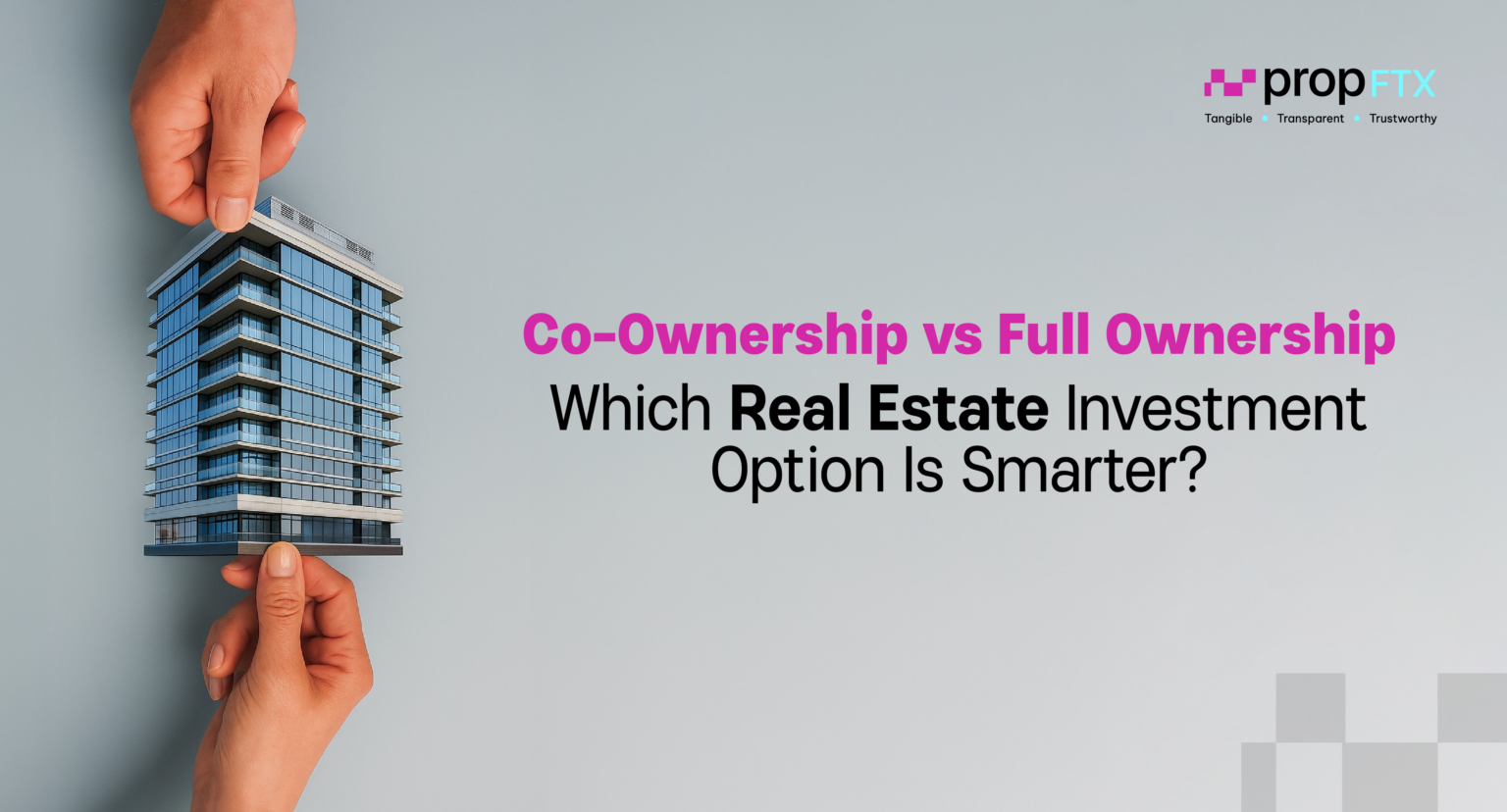 Co-Ownership vs Full Ownership: Which Real Estate Investment Option Is Smarter?